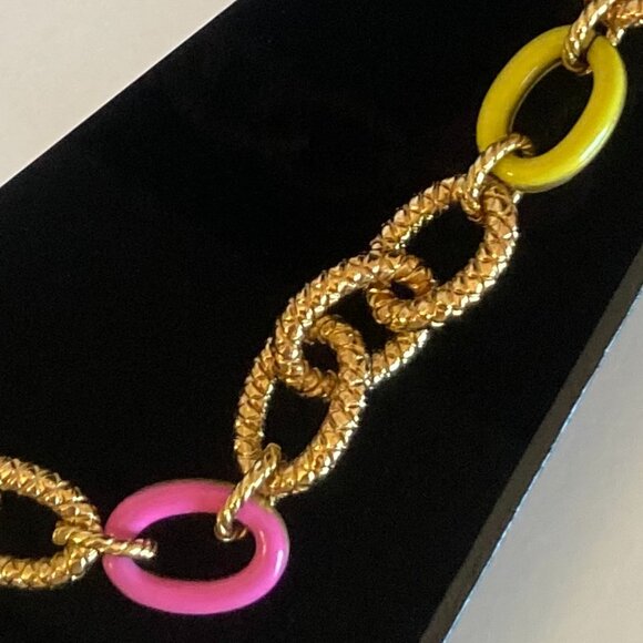 Sylvia Toledano Atlantis multi-color and gold Chain Necklace - Picture 6 of 6